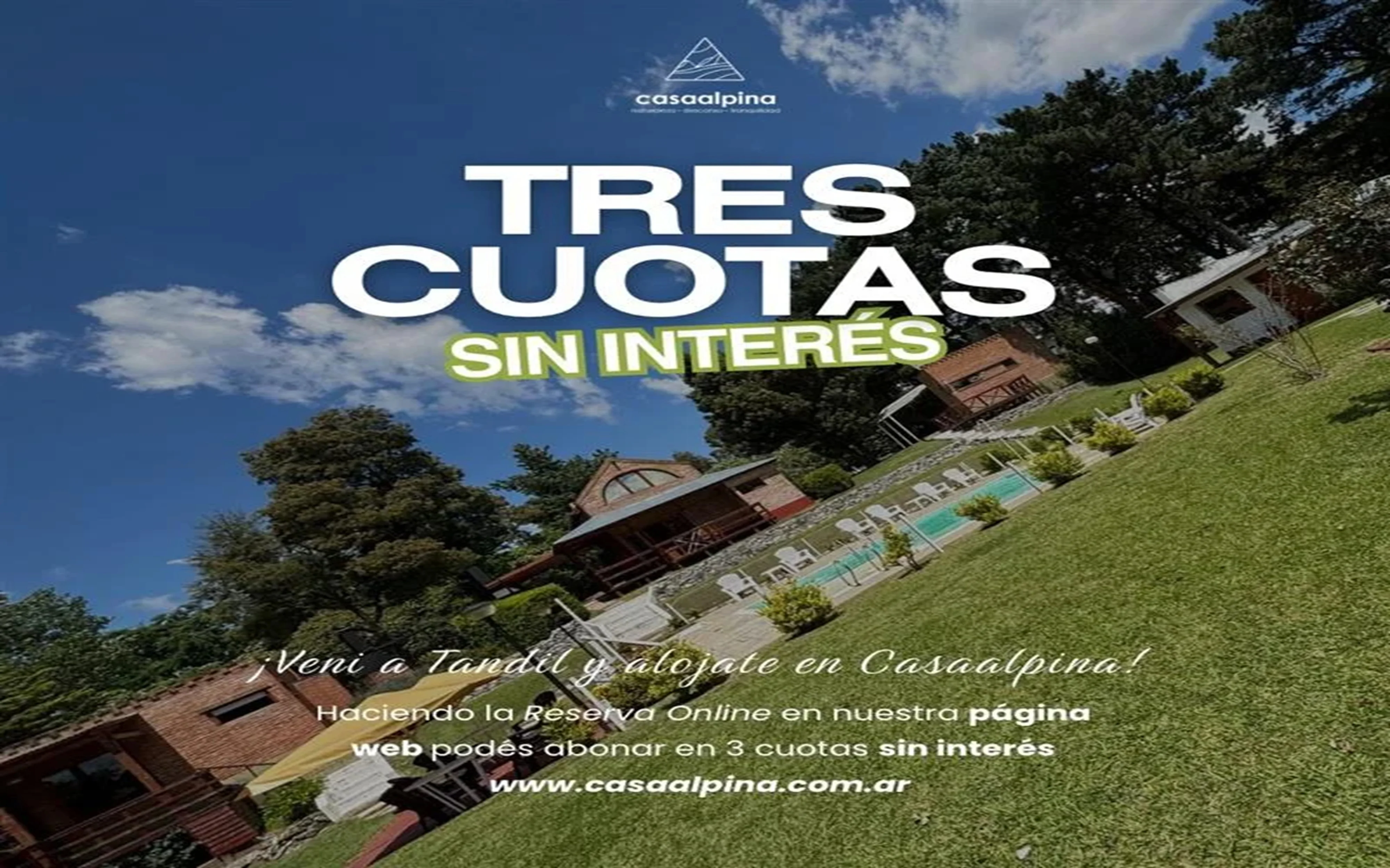 tres cuotas sin interés